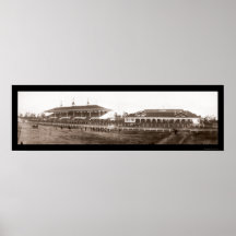 Grandstand Santa Anita Photo 1908 Poster