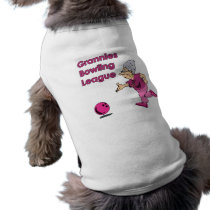 Grannies Bowling League Dog T-shirt