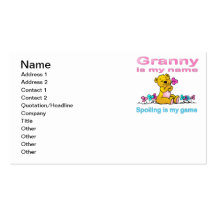 Granny Is My Name, Spoiling Is my Game Business Cards