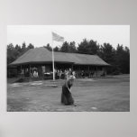 Granny Lines Up a Putt, 1915 Print
