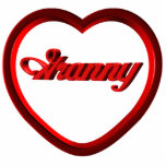 Granny Red Frame Heart Cut Out