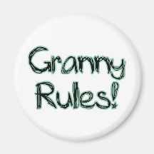 Granny Rules! Fridge Magnets