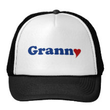 Granny with Heart Hat