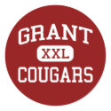 Grant - Cougars - High - Dry Prong Louisiana stickers
