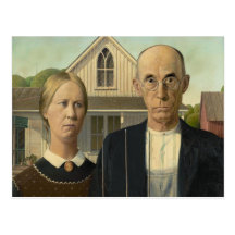 Grant Wood - American Gothic Postcards