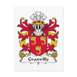 Granville Family Crest postcards