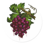 Grape Bunch Dripping Blood Sticker