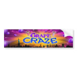 Grape Craze bumper sticker bumper stickers