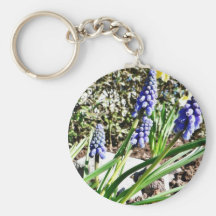 Grape Hyacinth Flowers Key Chains