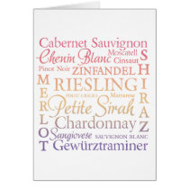 Grape Varietals Wine Cards