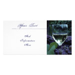Grapes And Wine Photo Card photo cards