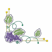 Grapes Art Nouveau Polo