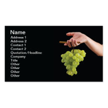 Grapes harvest business cards