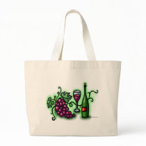 Grapes n Wine Canvas Bag