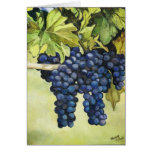 Grapes on the Vine Art Greeting Card