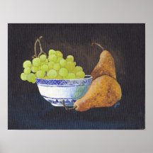 Grapes & Pears Posters