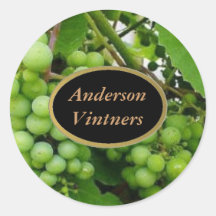 Grapes Wine Labels Sticker