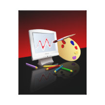 Graphic Art digital illustration Gallery Wrap Canvas