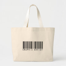 Graphic Artist Bar Code Canvas Bag