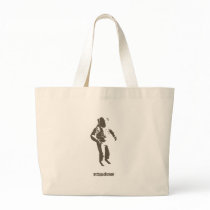 Graphic Astronaut Stencil Canvas Bag