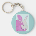 Graphic Bunny Keychain