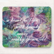 Graphic Design Butterfly Beauty Quote Mousepad