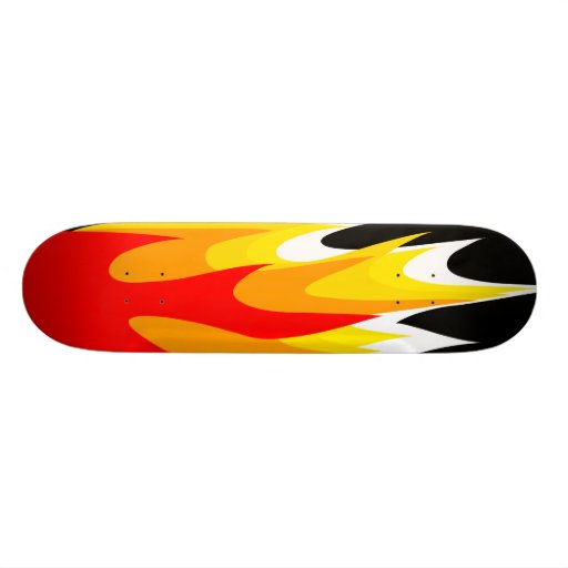 Graphic Flame Skateboard
