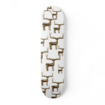 Graphic Golden Reindeer Pattern skateboards