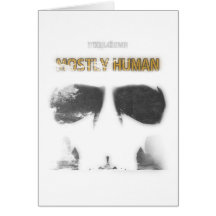 Graphic Stencil: Mostly Human Greeting Cards