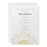 Graphic Sunflower Bridal Shower Invitation