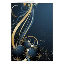 Graphisme bleu pour No�l - Carte De Vœux