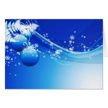 Graphisme bleu pour No�l - Cartes De Vœux