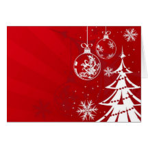 Graphisme rouge pour No�l - Cartes De Vœux