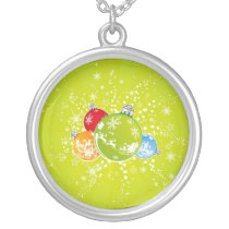 Graphisme vert pour Noël - Pendentifs Personnalisés