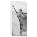 Graphite Ballerina Dancer Ballet Rack Card Design