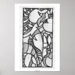 Graphite shape study 1 posters