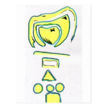 Graphito Totem Postcard