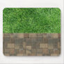 grass and pavers mouse pads