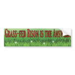 Grass-fed Bison Bumper Sticker bumper stickers