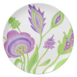 Grass & Flowers (hand-drawn) Plate