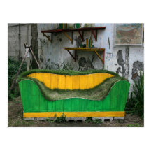 Grass sofa post card