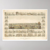 Grass Valley, CA. Panoramic Map 1858 (0663A)