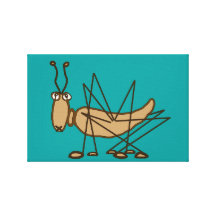 Grasshopper Gallery Wrapped Canvas