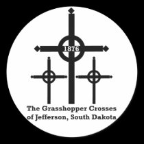 Grasshopper Crosses of Jefferson stickers