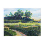 Grassy field with trees post cards