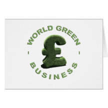 Grassy Pound symbol Carte De Vœux