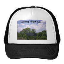 Grassy Ridge Mine Overlook Sign Elevation 5250 Trucker Hats