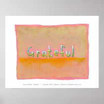 Grateful - colourful art of gratitude appreciation
