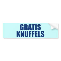 Gratis Knuffels Bumper Stickers