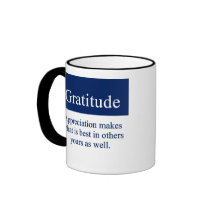Gratitude brings out the best coffee mugs